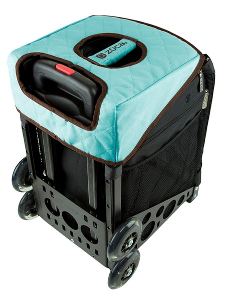 Seat Cushion - Turquoise/Brown