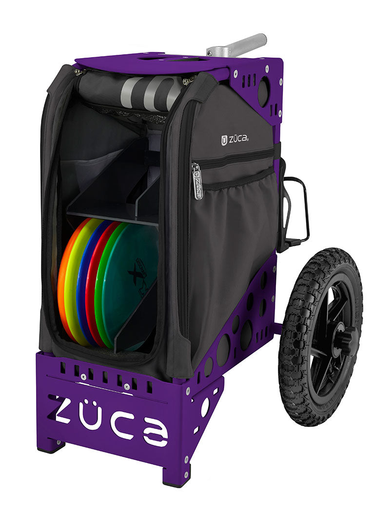 Disc Gold Cart - Gunmetal/Purple